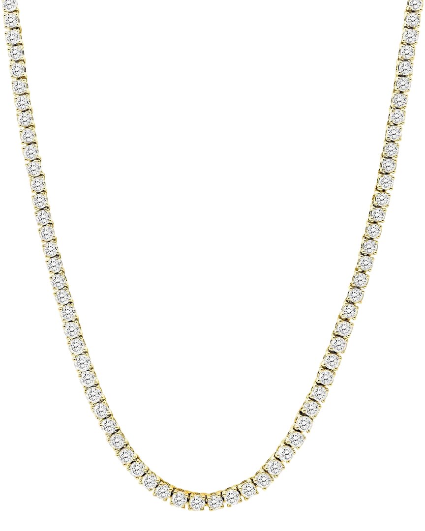 Shop Forever Creations Signature Forever Creations 14k 12.00 Ct. Tw. Lab Grown Diamond Tennis Necklace