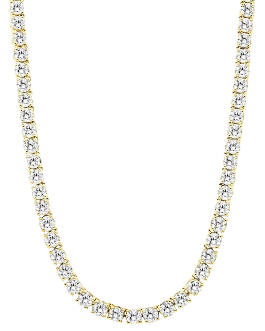 Shop Forever Creations Signature Forever Creations 14k 16.00 Ct. Tw. Lab Grown Diamond Tennis Necklace