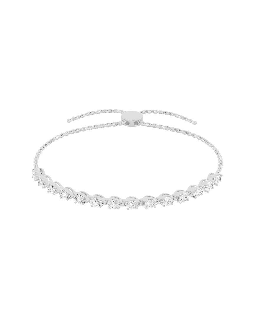 LAB GROWN DIAMONDS 14K 1.00 CT. TW. LAB GROWN DIAMOND TENNIS BOLO BRACELET