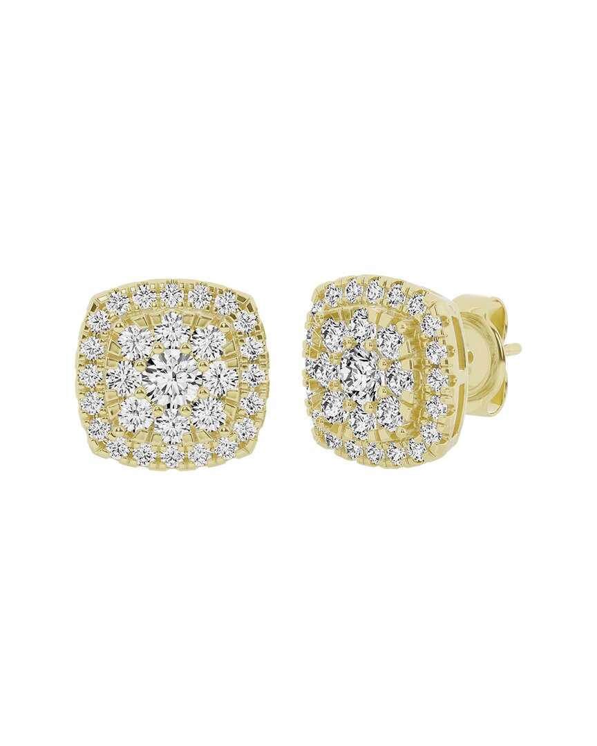 Lab Grown Diamonds 14k 2.00 Ct. Tw. Lab Grown Diamond Cluster Earrings