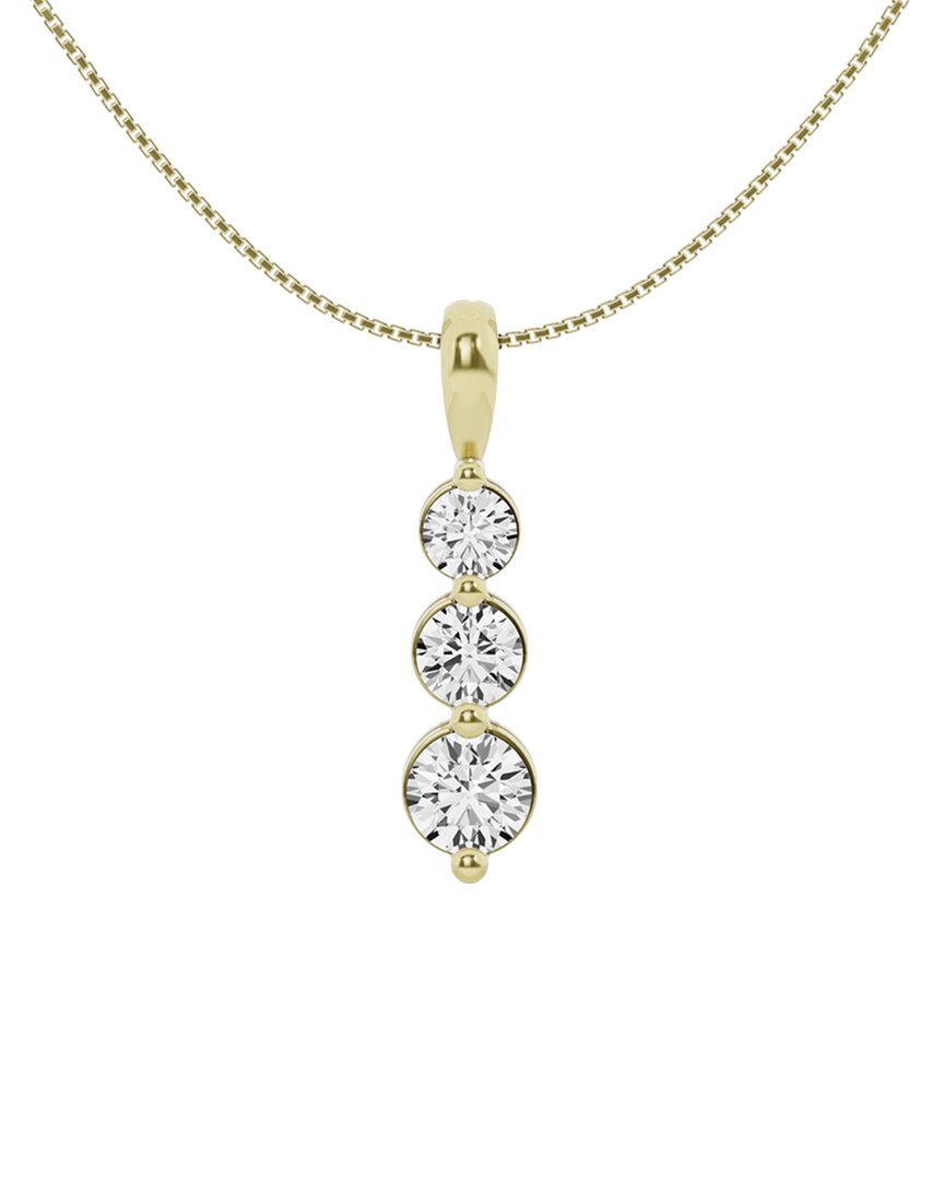 LAB GROWN DIAMONDS 14K 2.00 CT. TW. LAB GROWN DIAMOND PENDANT NECKLACE