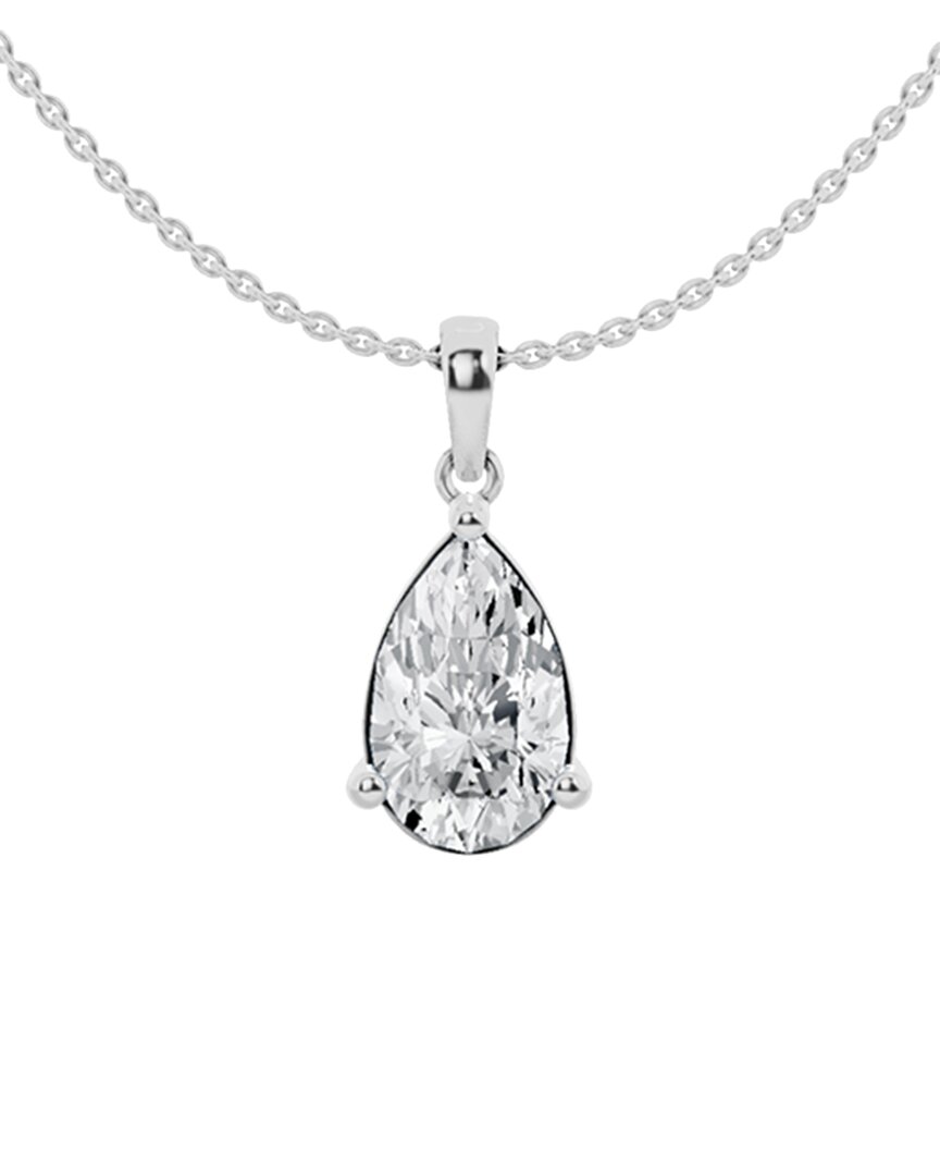 Lab Grown Diamonds 14k 2.00 Ct. Tw. Lab Grown Diamond Solitaire Pendant Necklace