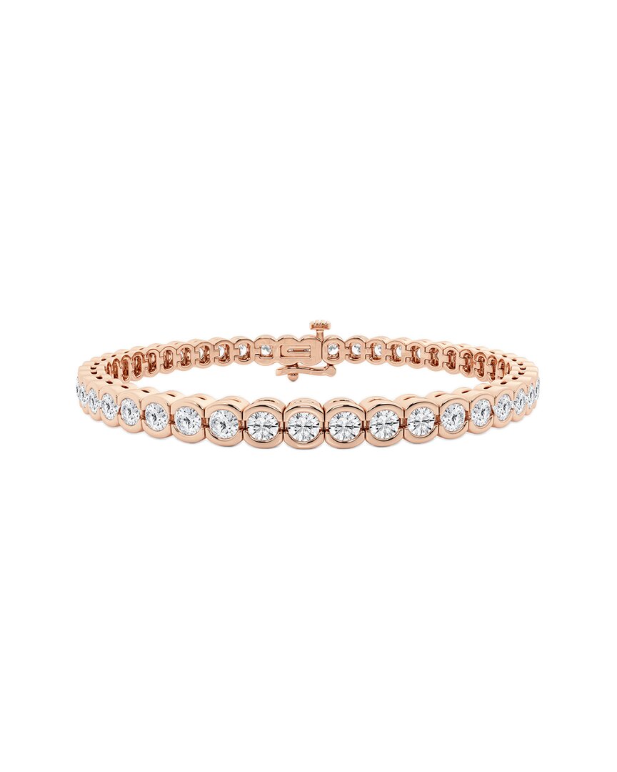 Lab Grown Diamonds 14k Rose Gold 5.00 Ct. Tw. Lab Grown Diamond Bracelet