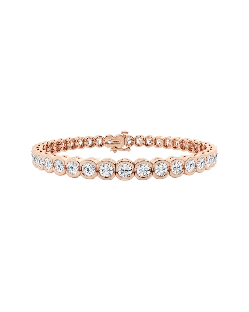 Lab Grown Diamonds 14k Rose Gold 10.03 Ct. Tw. Lab Grown Diamond Bracelet