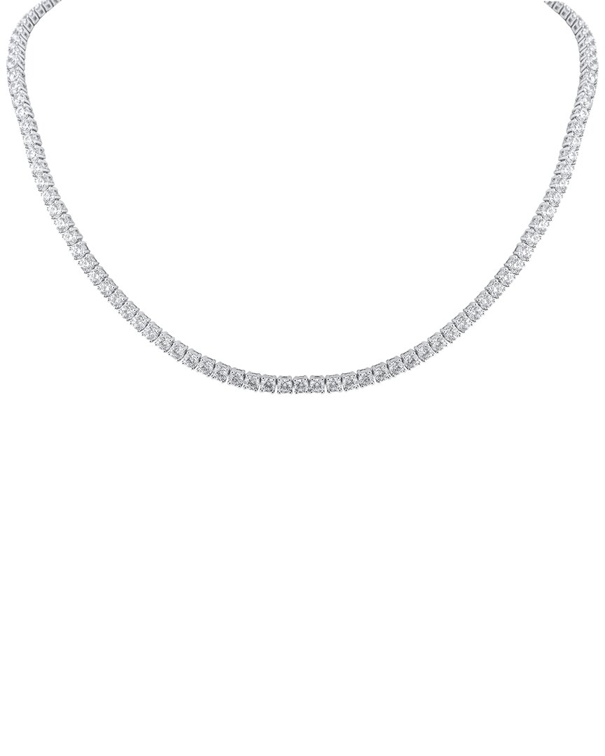 Shop Lab Grown Diamonds Platinum 15.25 Ct. Tw. Lab Grown Diamond Necklace