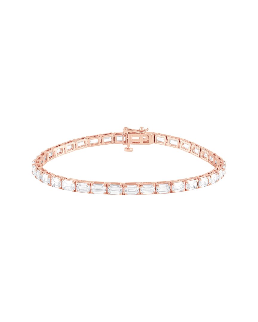 Lab Grown Diamonds 14k Rose Gold 12.21 Ct. Tw. Lab Grown Diamond Bracelet