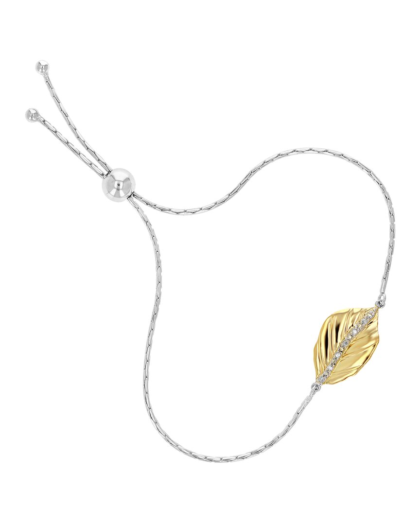 Amairah Vermeil 0.05 Ct. Tw. Diamond Bolo Bracelet