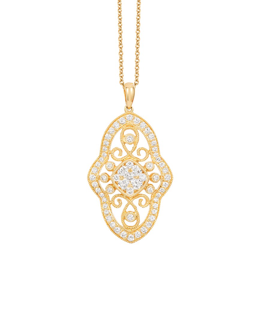 Le Vian 14k Honey Gold 0.90 Ct. Tw. Diamond Pendant Necklace