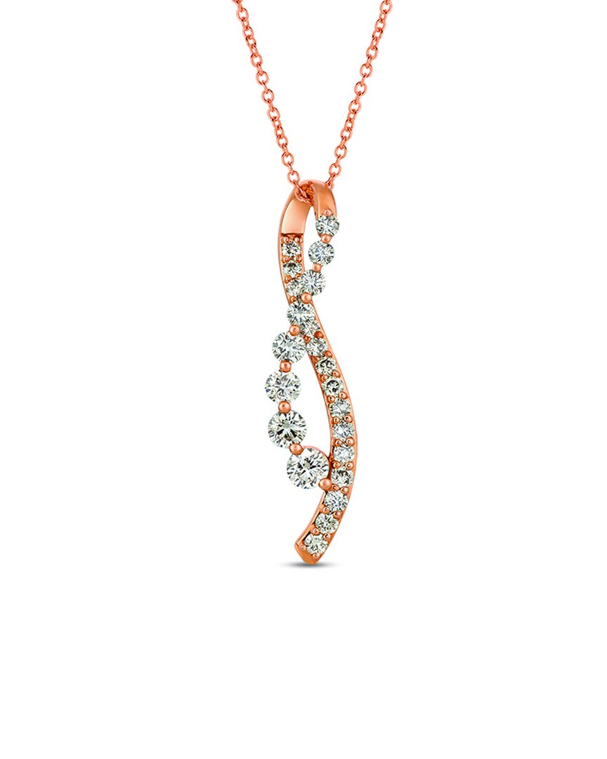 Le Vian 14k Strawberry Gold 0.87 Ct. Tw. Diamond Pendant Necklace