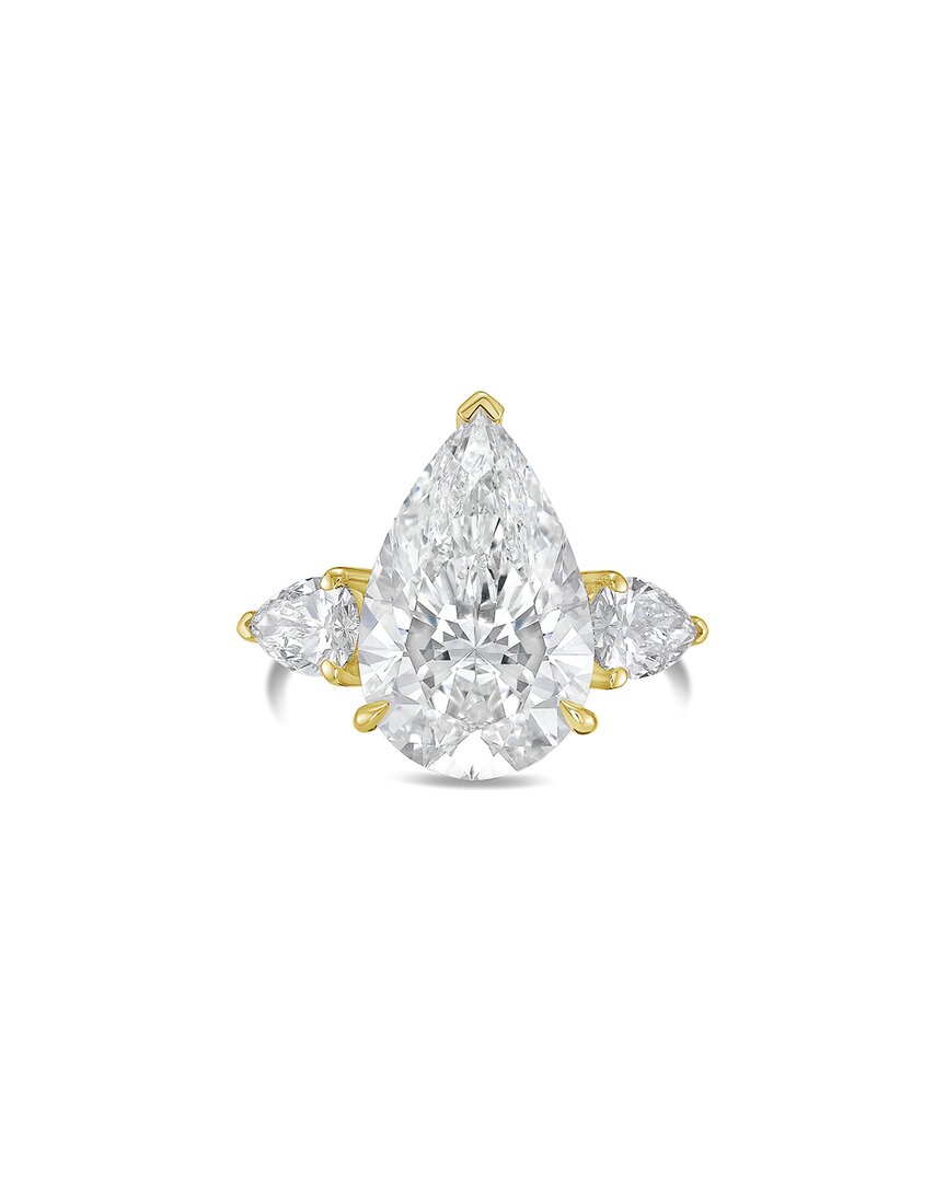 Diana M Lab Grown Diamonds 18k 13.50 Ct. Tw. Three-stone Ring In Gold