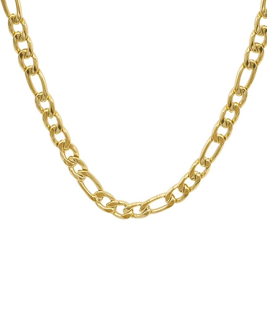 Adornia 14k Plated Figaro Chain Necklace