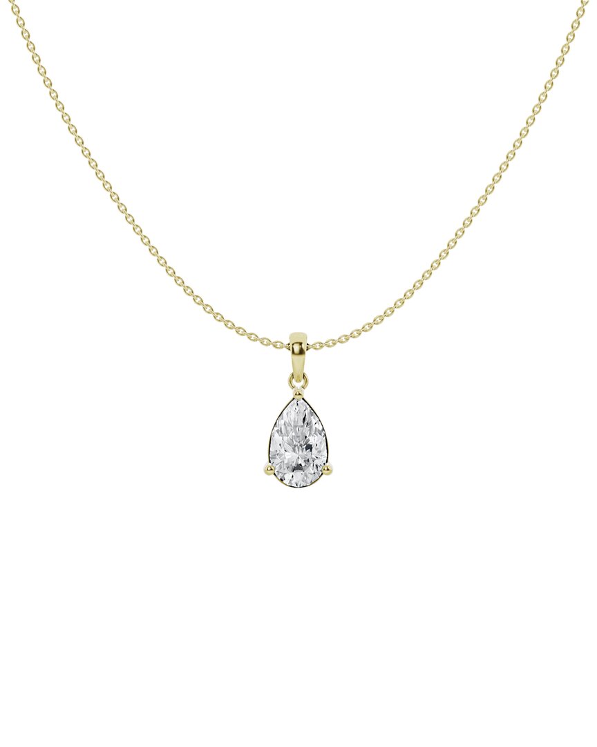 14K 1.50 ct. tw. Lab-Grown Diamond Solitaire Pendant Necklace