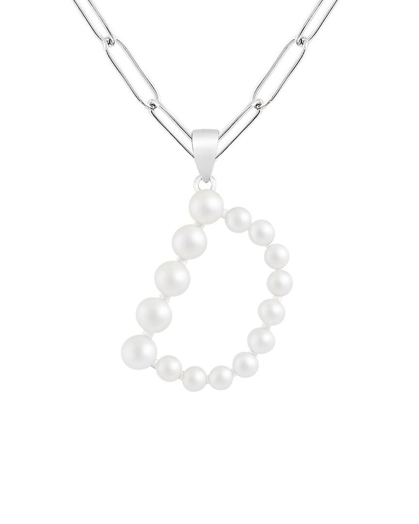 Splendid Pearls 5-6mm Pearl Necklace In Metallic