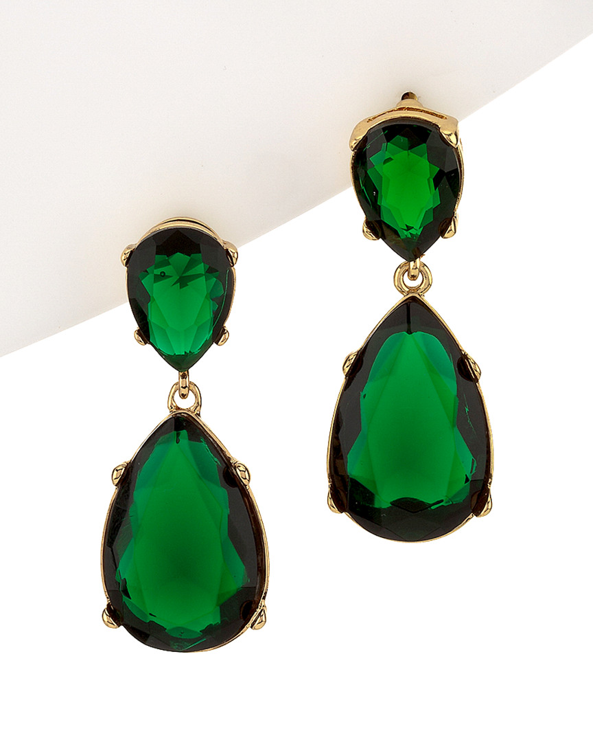 Kenneth Jay Lane Jolie Crystal Drop Earrings Green Multi Image Is Loading Kenneth Jay Lane Jolie Crystal Drop Earrings Green