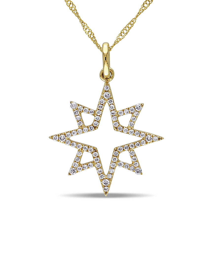 Diamond Select Cuts 14k 0.20 Ct. Tw. Diamond Star Necklace