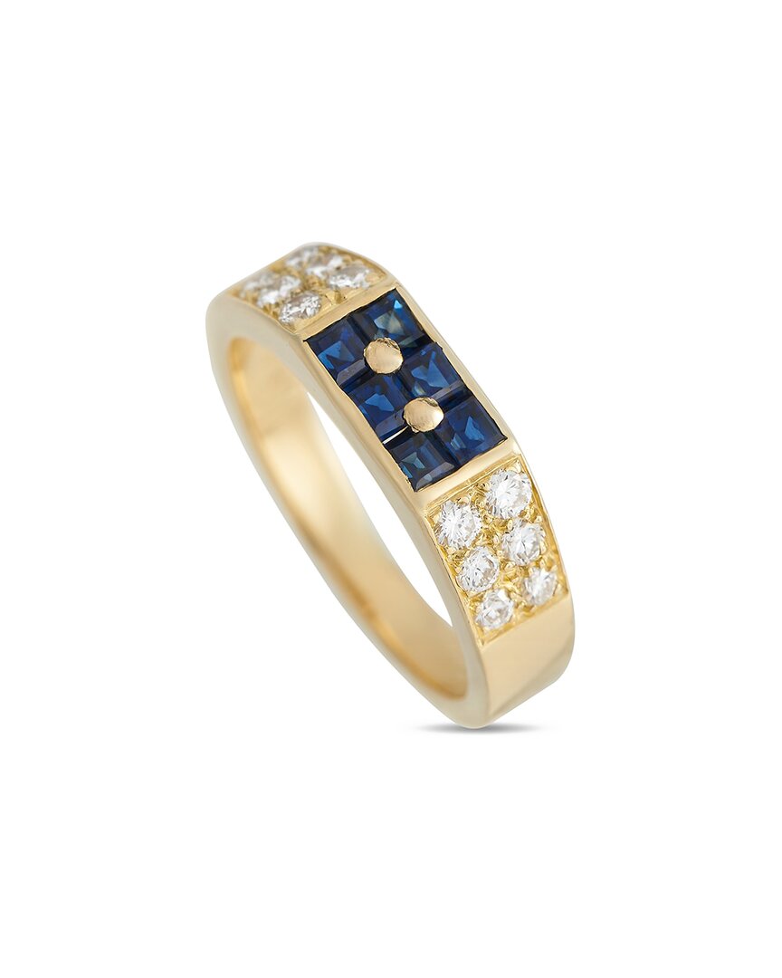 Shop Van Cleef & Arpels 18k Sapphire Ring (authentic )