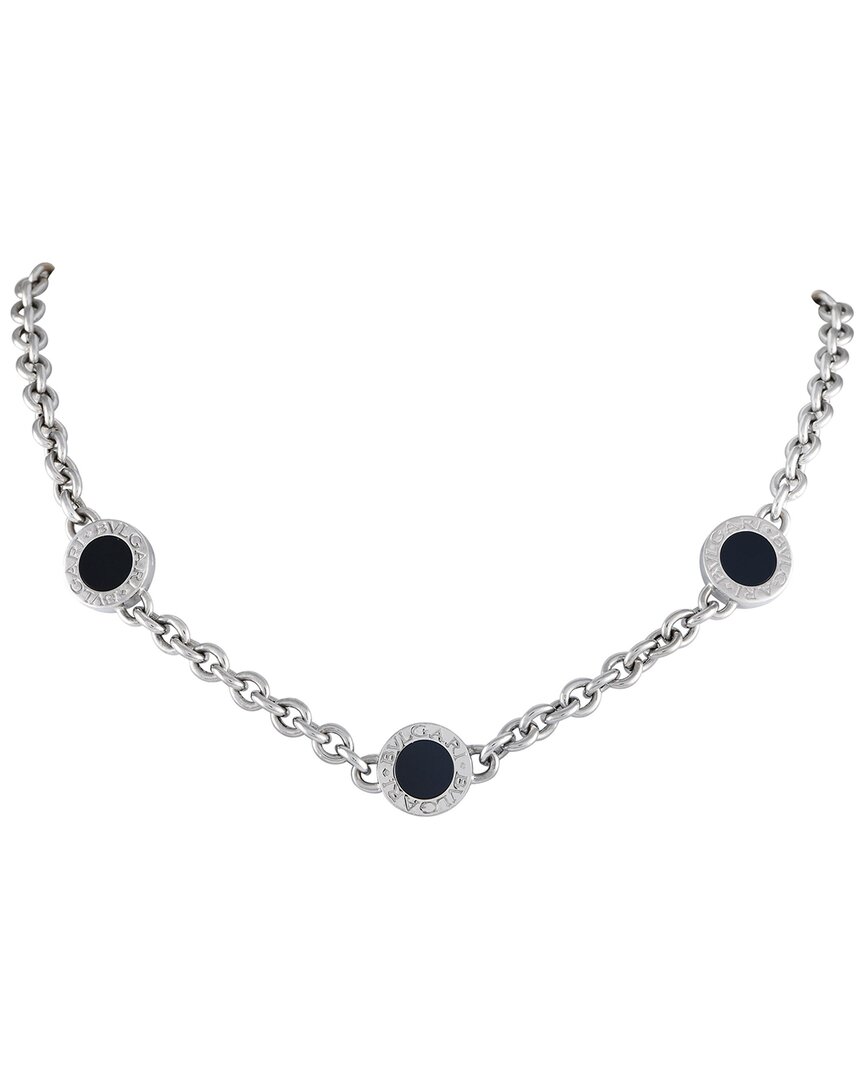 Shop Bulgari 18k Onyx Necklace (authentic )