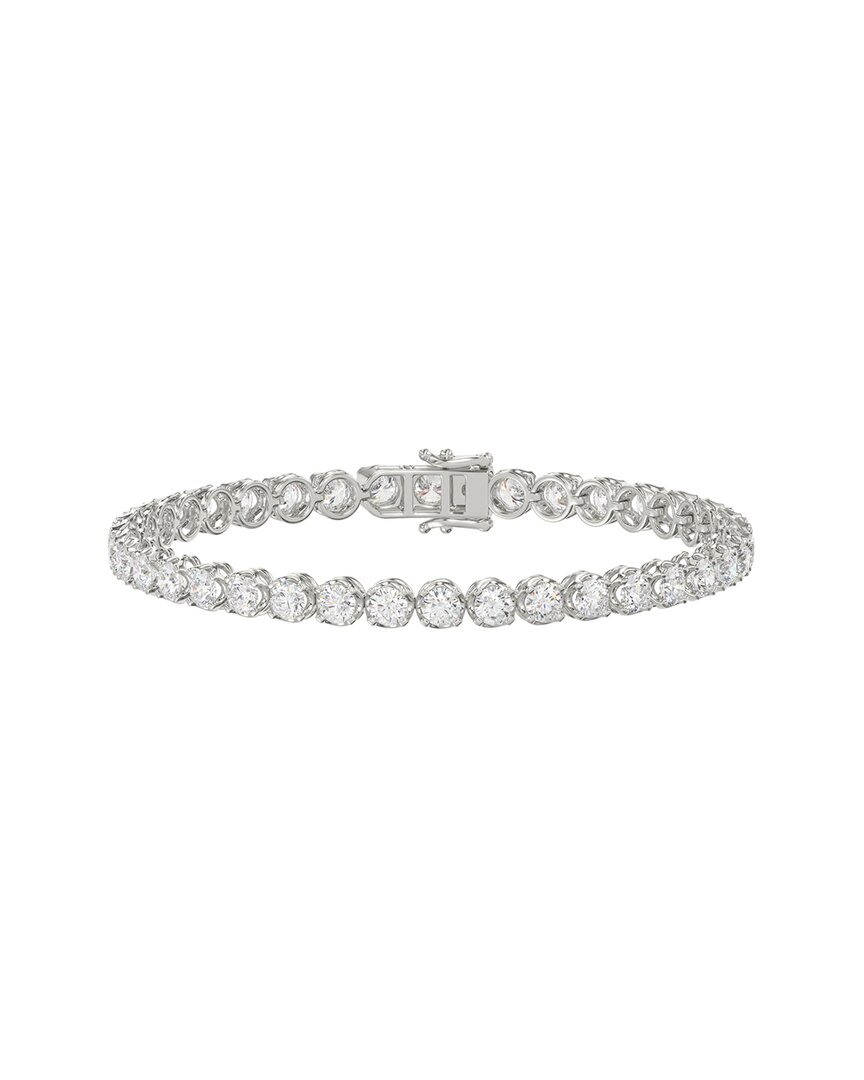 Ethos Creations Silver 8.00 Ct. Tw. Lab-grown Diamond Bracelet In Metallic
