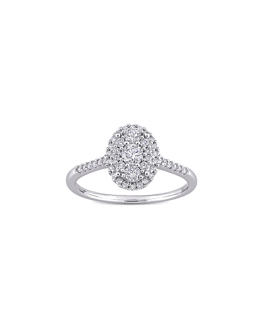 Rina Limor 10k 0.50 Ct. Tw. Diamond Halo Ring
