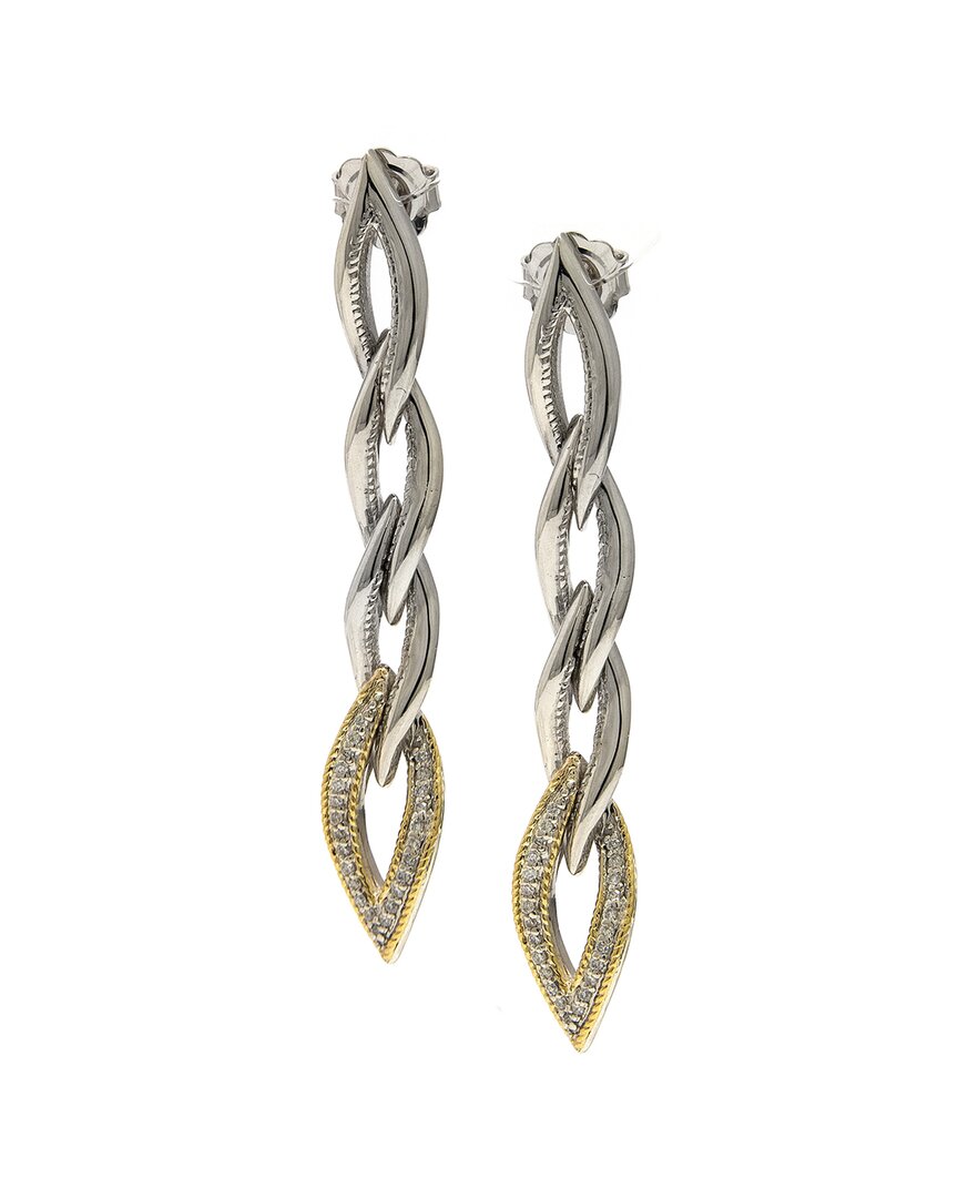 Shop Andrea Candela Conexion 2 18k & Silver 0.24 Ct. Tw. Diamond Earrings