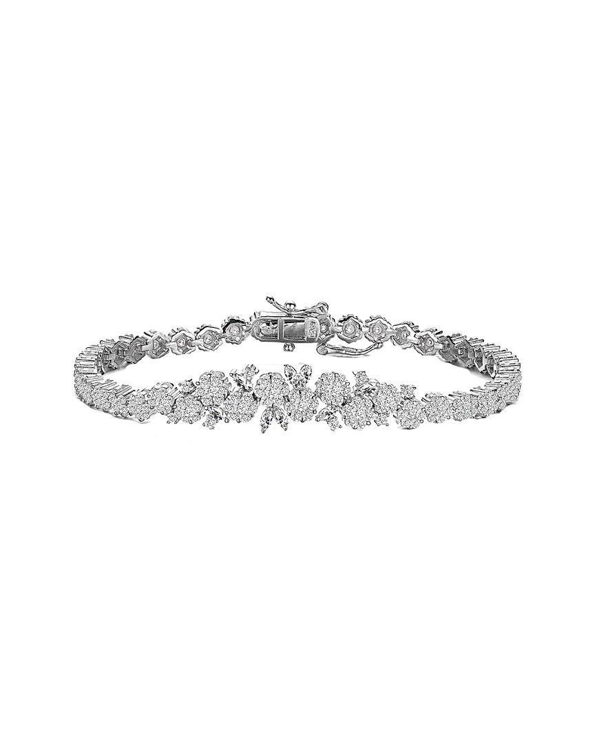 Genevive Silver Cz Bracelet