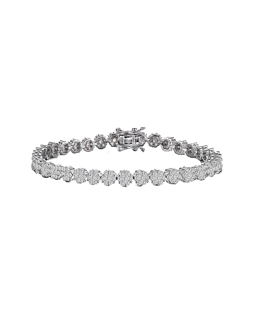 Genevive Silver Cz Bracelet