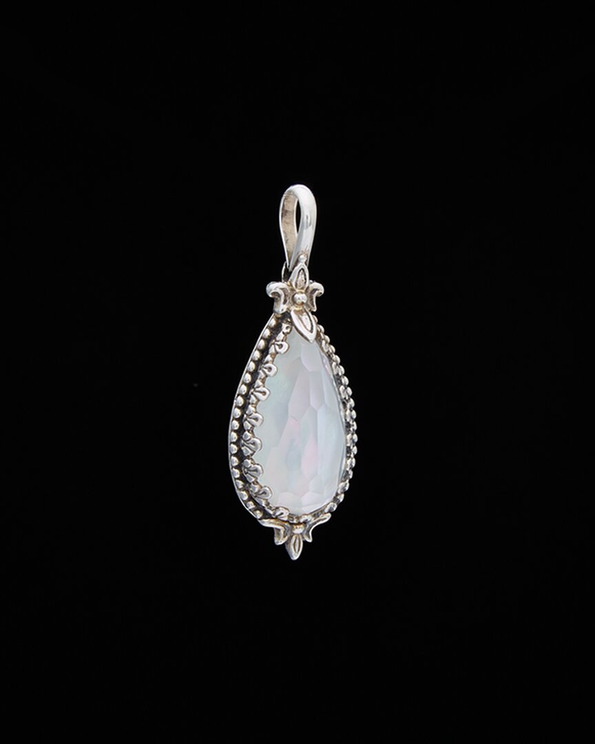 Konstantino Aura Silver 5.00 Ct. Tw. Gemstone Doublet Pendant In White