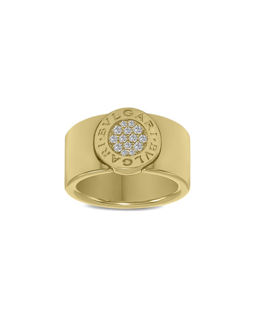 Bulgari 18k 0.08 Ct. Tw. Diamond Ring