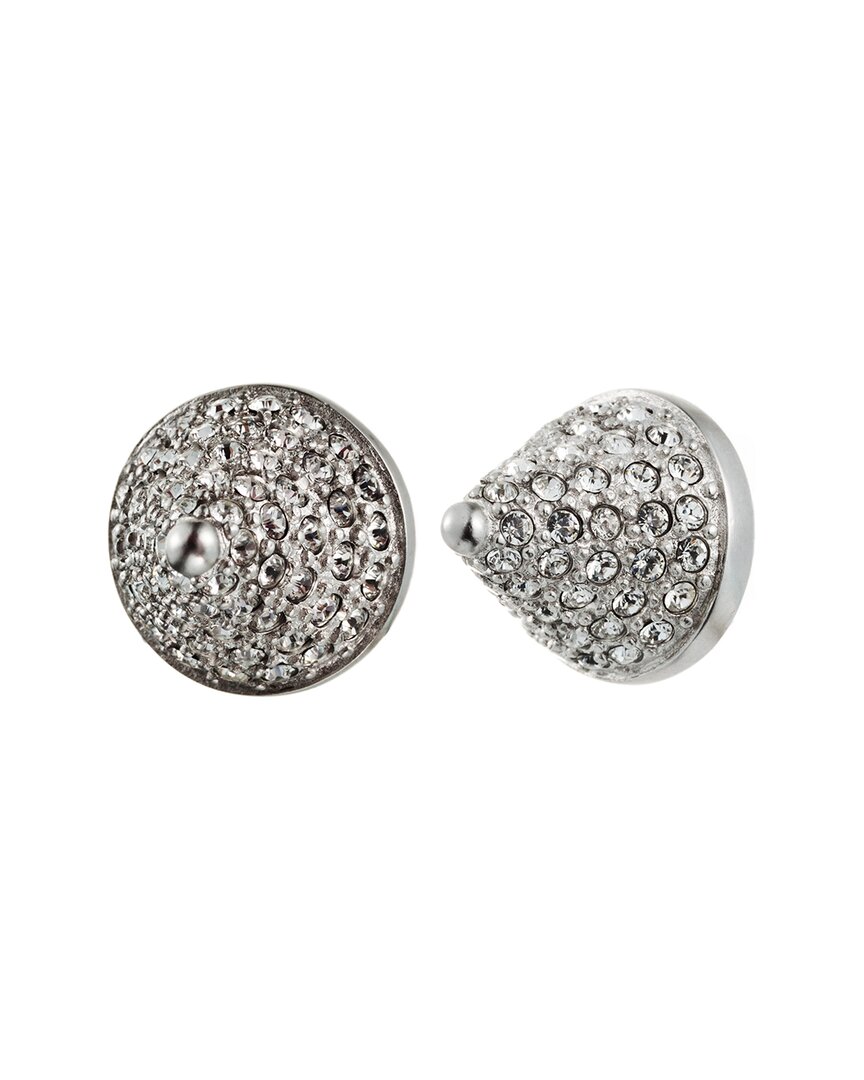 Eddie Borgo Rhodium Plated Cz Cone Studs