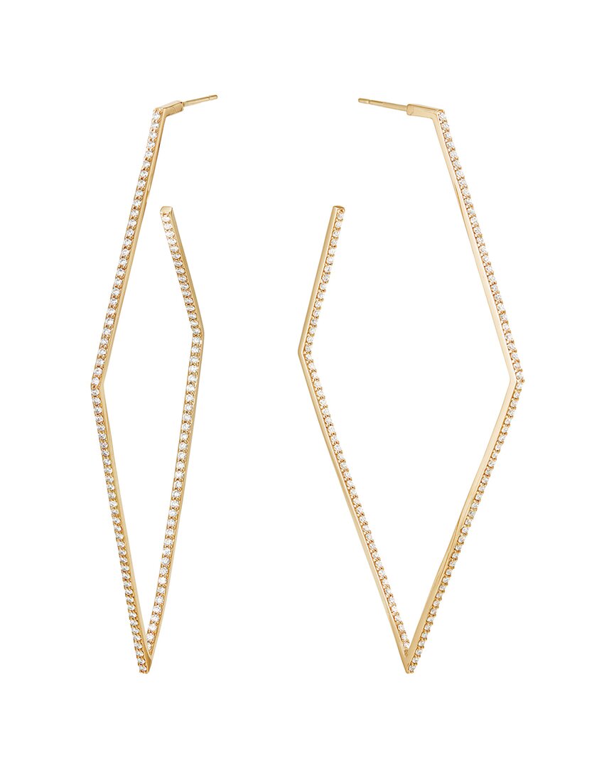 Shop Lana Jewelry 14k 1.68 Ct. Tw. Diamond Hoops In Gold
