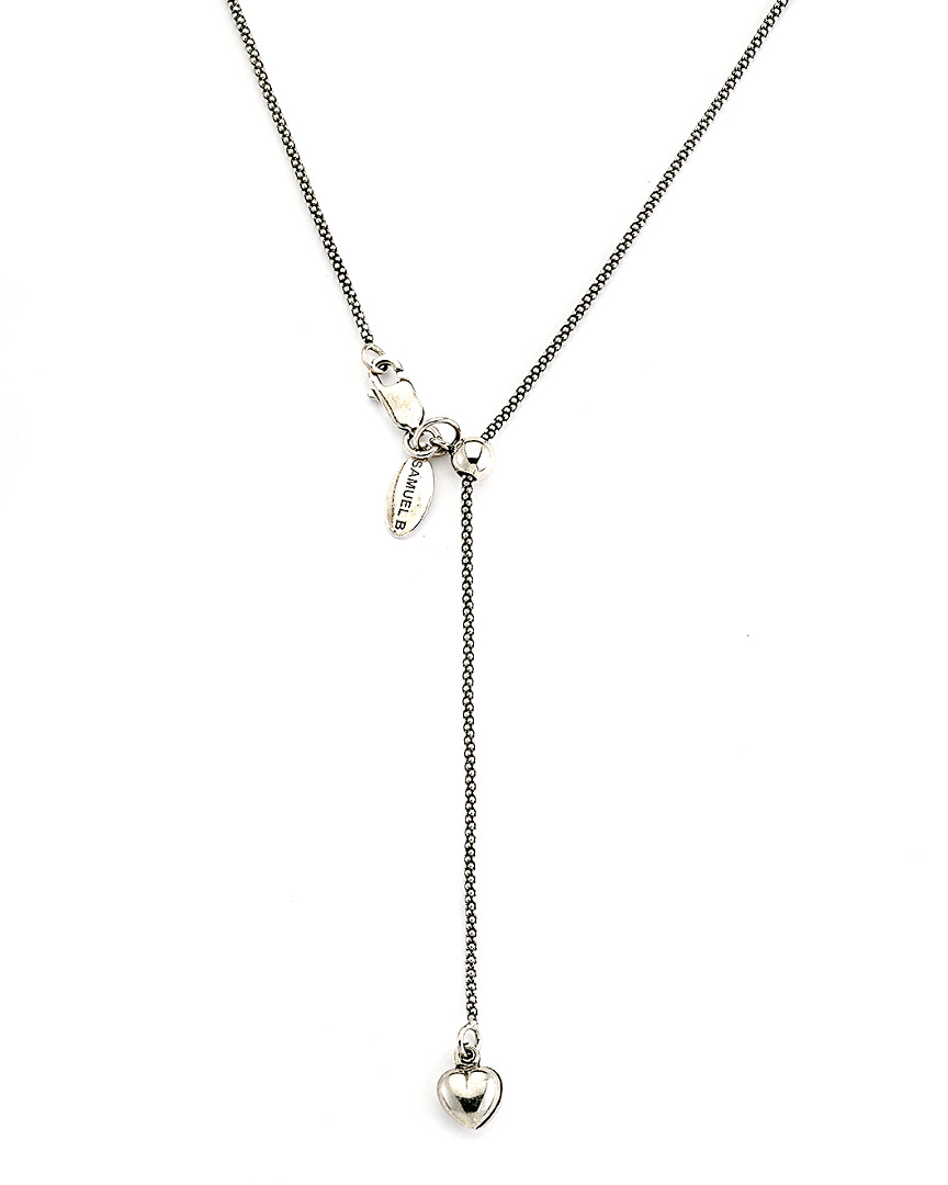 Samuel B. Silver Adjustable Popcorn Chain Necklace