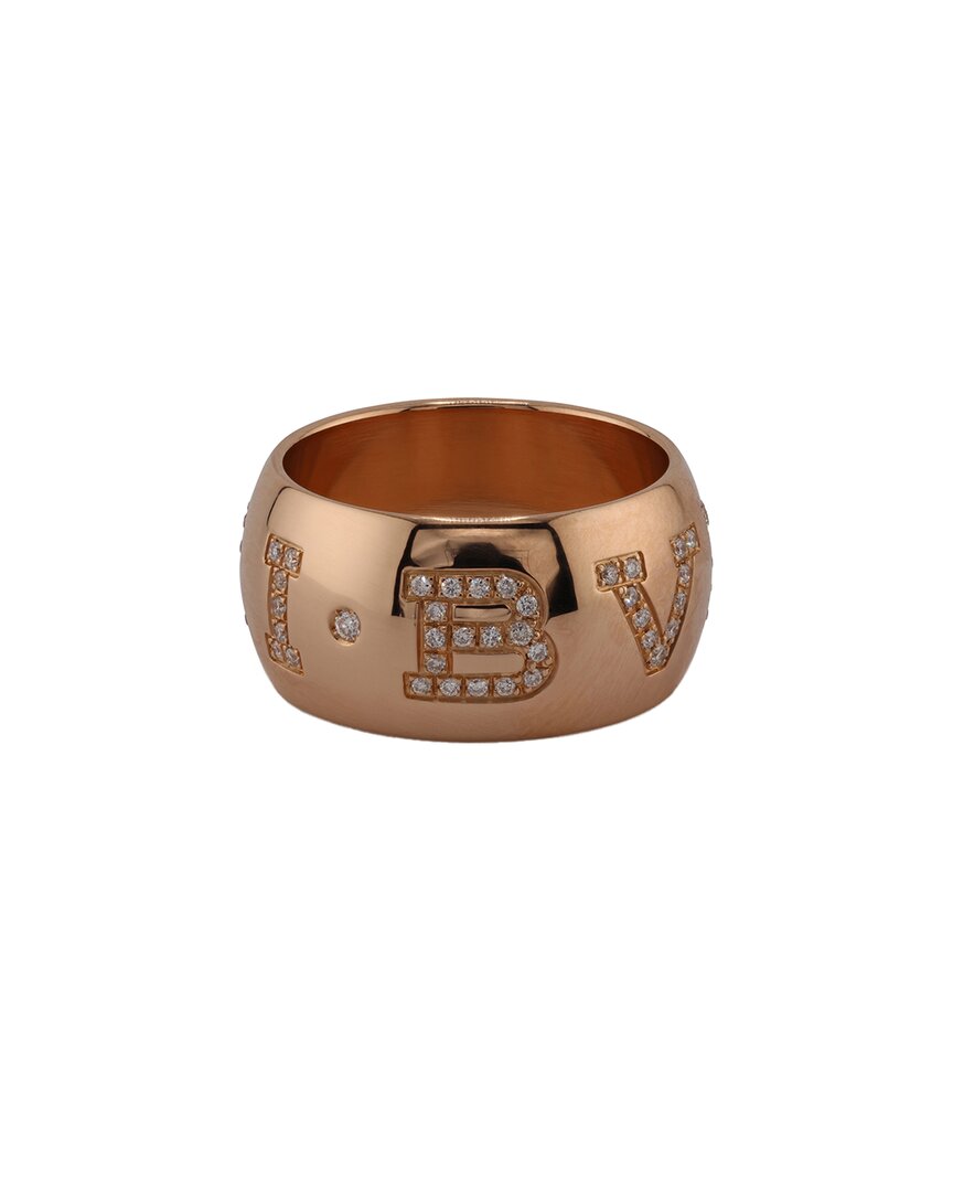 Bulgari 18k Rose Gold 0.70 Ct. Tw. Diamond Ring