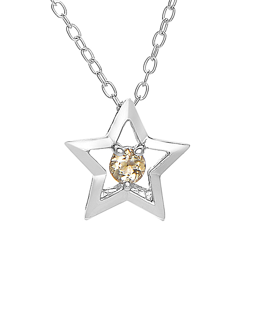 Genevive Silver Cz Necklace