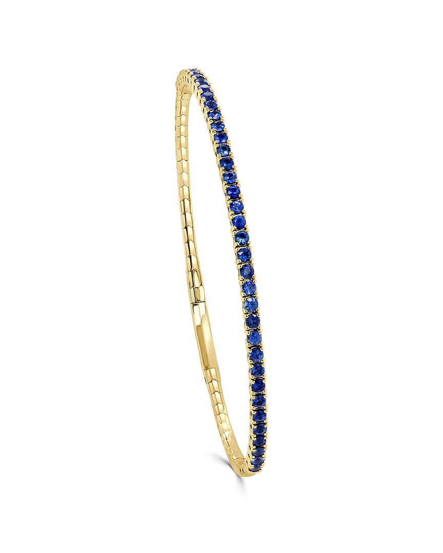 Sabrina Designs 14k 1.74 Ct. Tw. Sapphire Flexible Bangle Bracelet