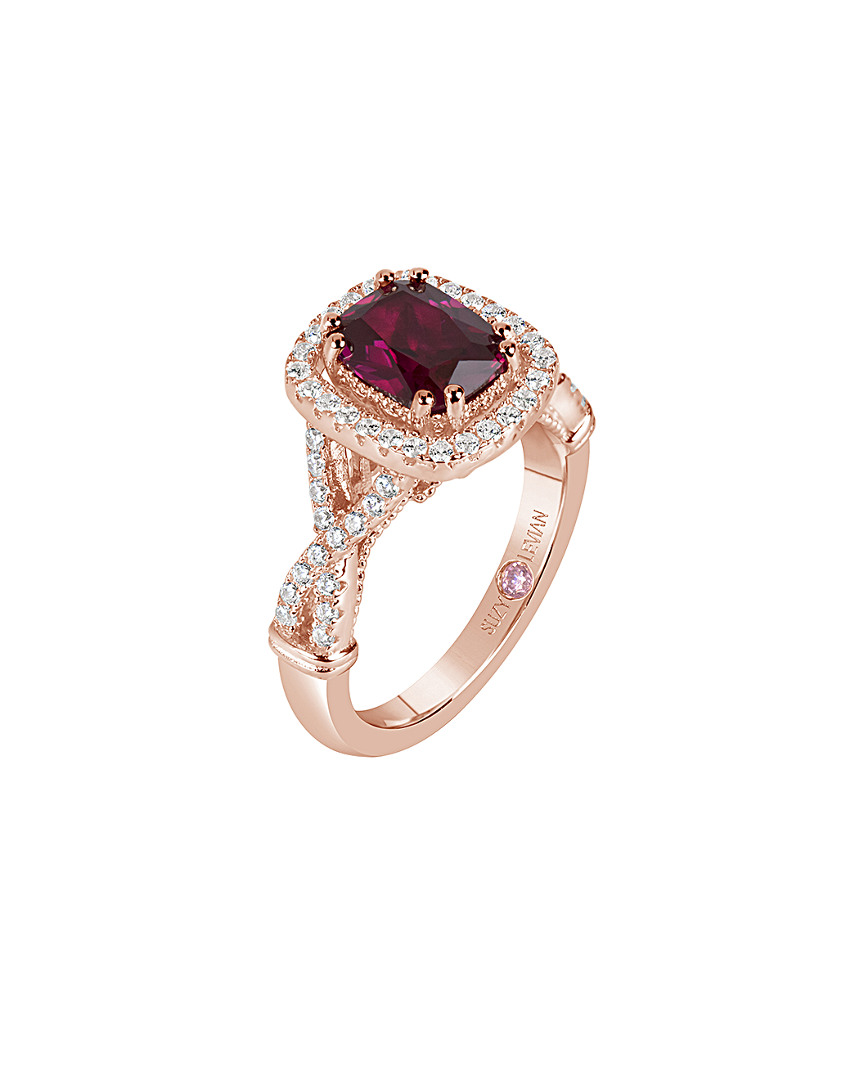 Suzy Levian Cz Jewelry Suzy Levian Rose Plated Cz Ring