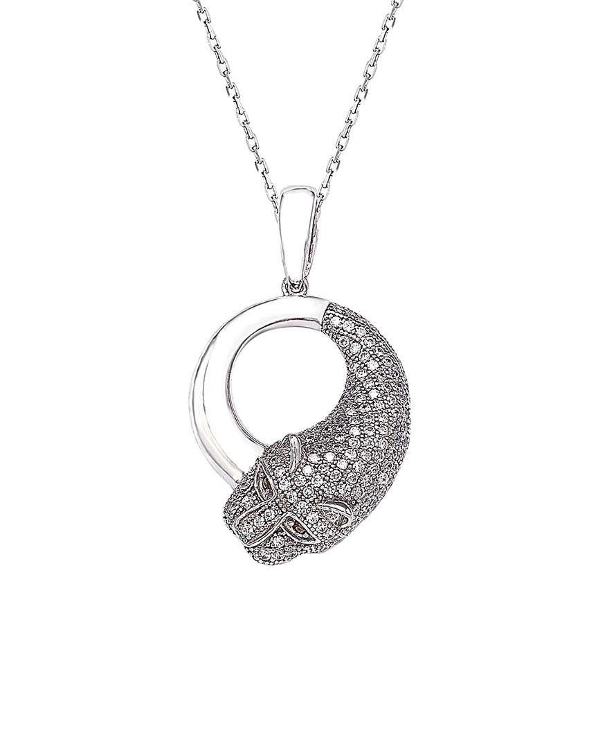 Suzy Levian Cz Jewelry Suzy Levian Silver Cz Pendant Necklace