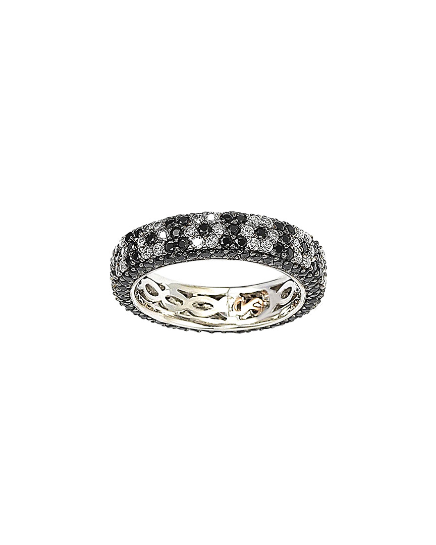Suzy Levian Cz Jewelry Suzy Levian Silver Cz Flower Eternity Ring