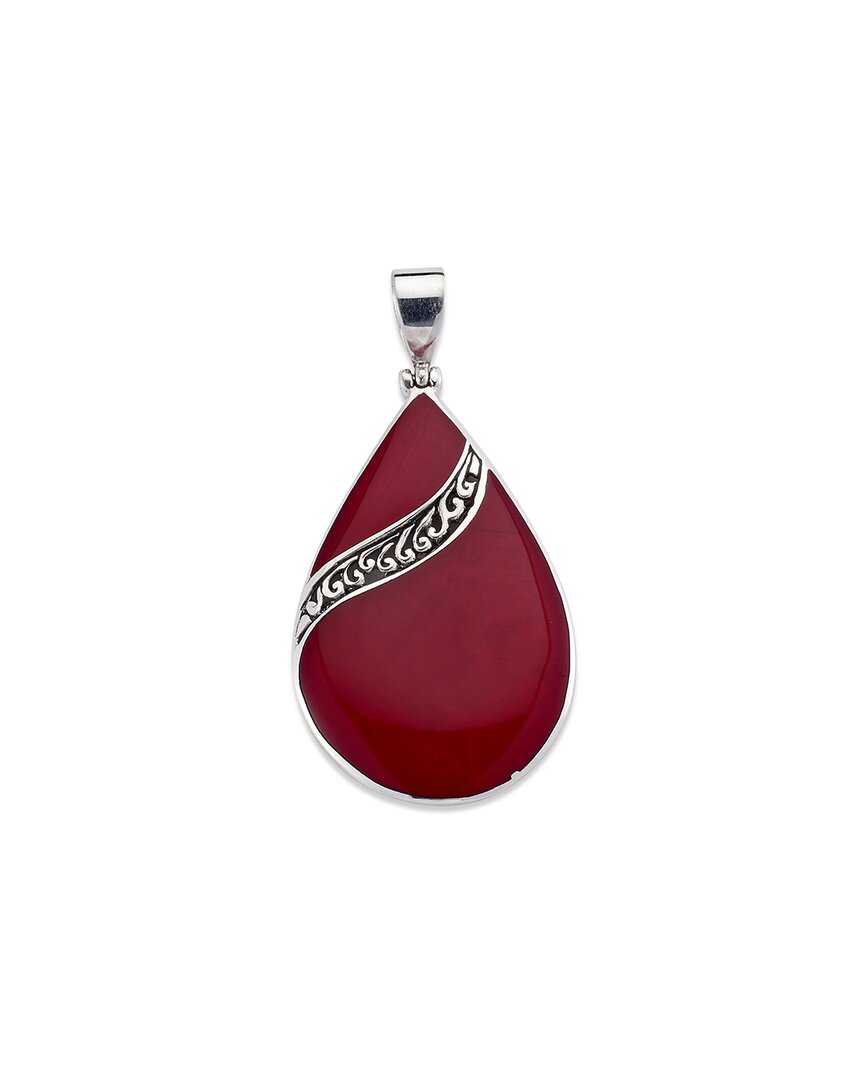 Samuel B. Silver Coral Pendant