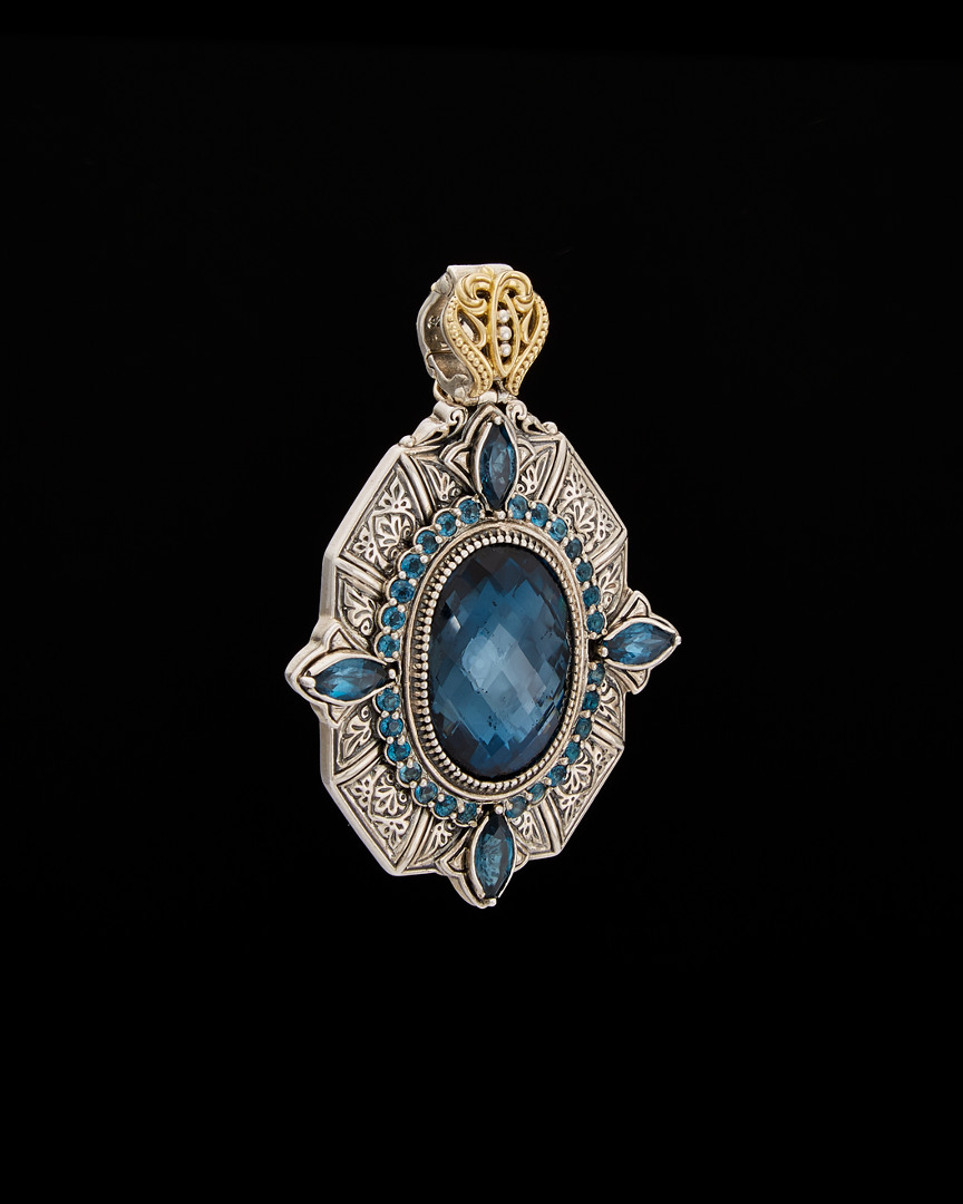 Image of Konstantino Thalassa K & Silver . ct. Topaz Etched Enhancer