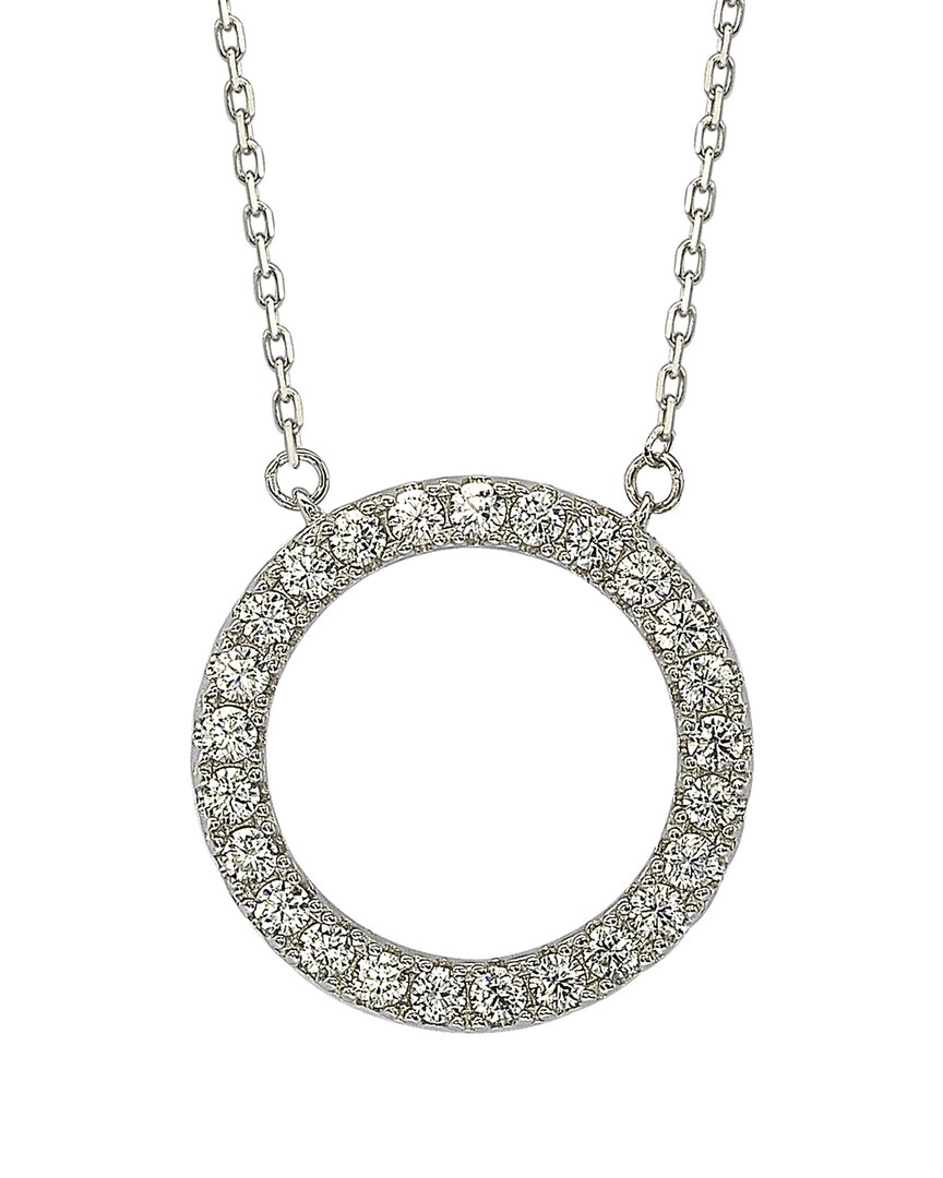 Suzy Levian Cz Jewelry Suzy Levian Silver Cz Circle Pendant