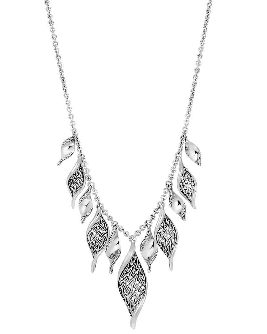 John Hardy Classic Chain Silver Wave Necklace