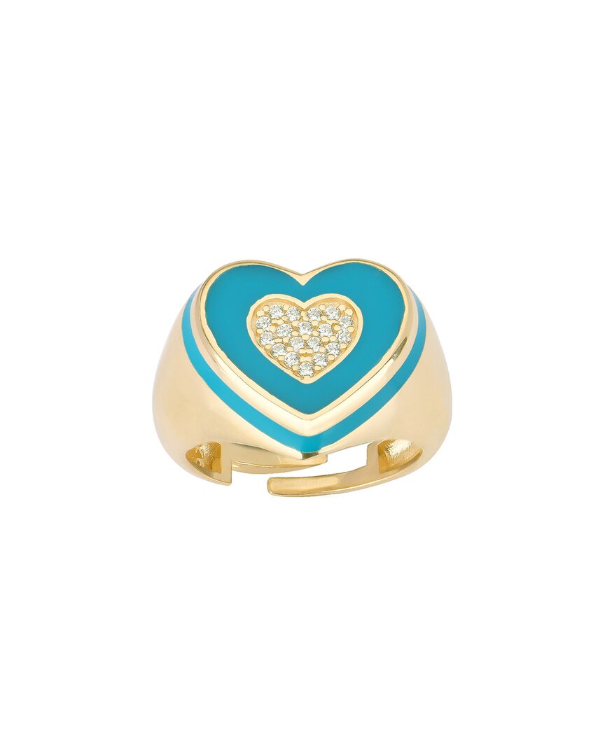 Gabi Rielle Love Is Declared 14k Over Silver Crystal Heart Ring