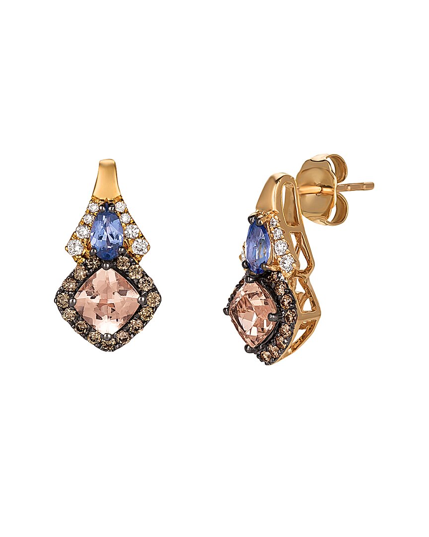 Le Vian 14k Rose Gold 2.24 Ct. Tw. Diamond & Gemstone Earrings