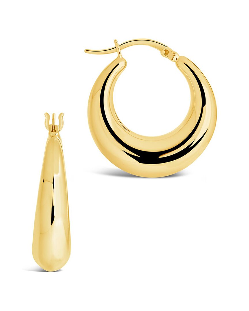 Sterling Forever Graduated Tube Hoop Earrings