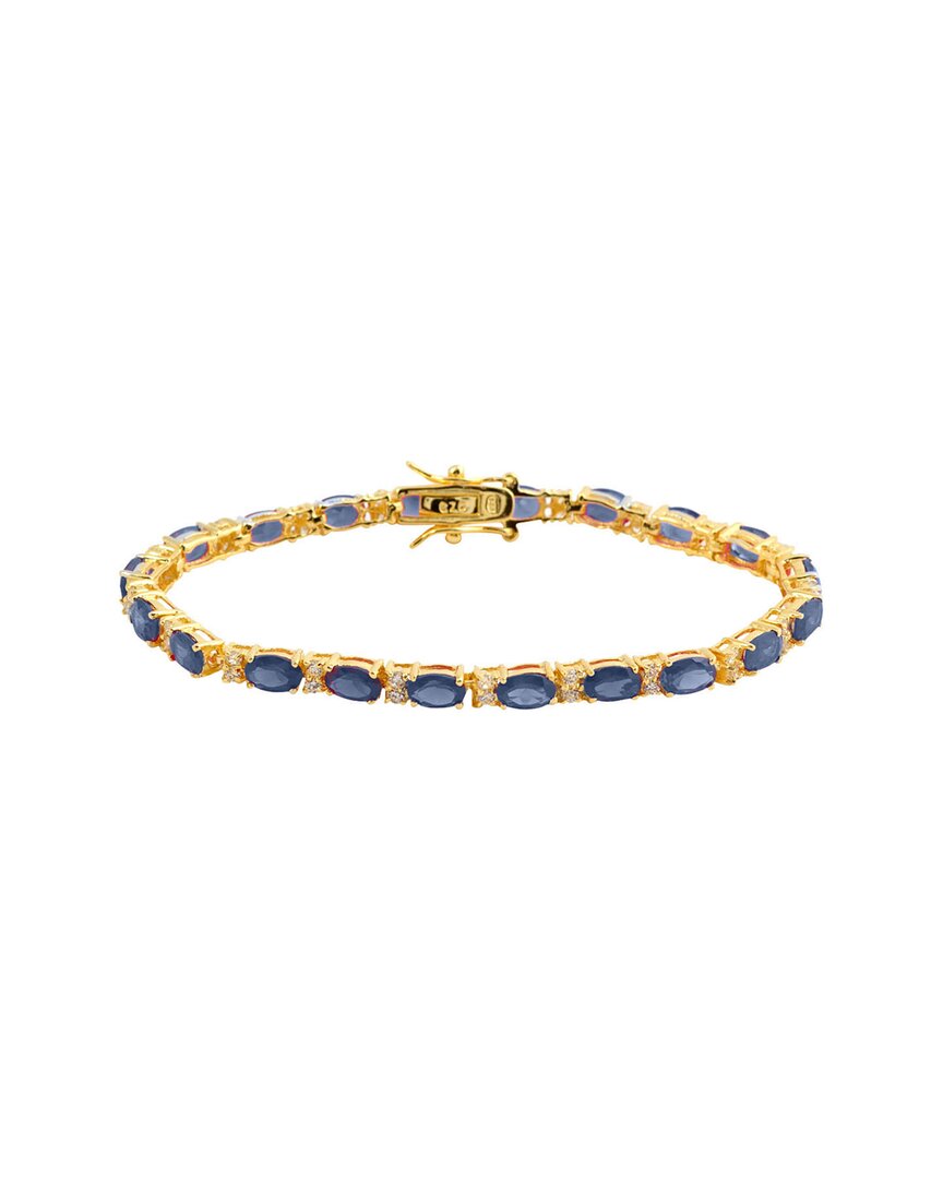 Genevive 14k Over Silver Cz Bracelet