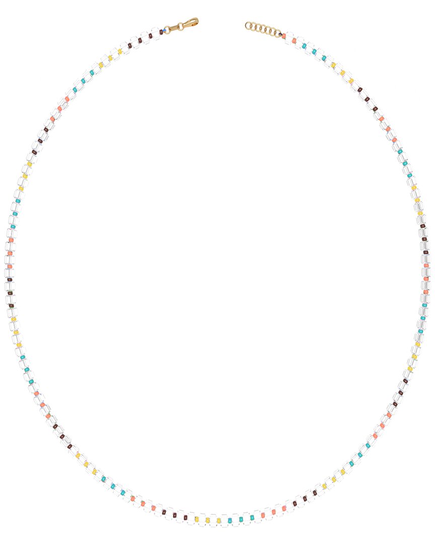 BEA BONGIASCA BEA BONGIASCA FLOWER FUNK 9K & SILVER 256.80 CT. TW. ROCK CRYSTAL BEADED NECKLACE