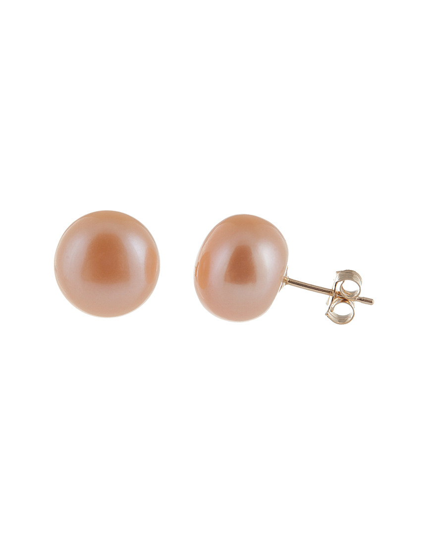 Splendid Pearls 14k 10-10.5mm Freshwater Pearl Earrings