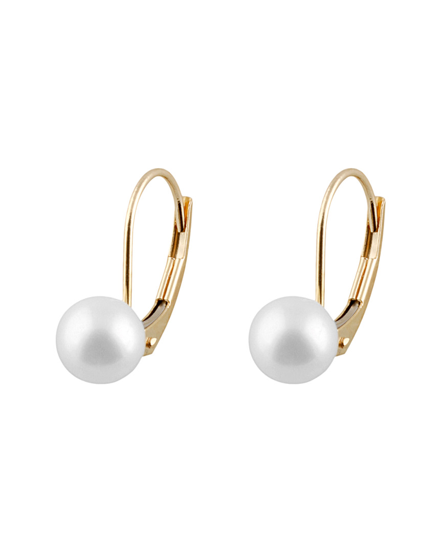 Splendid Pearls 14k 6-6.5mm Freshwater Pearl Earrings