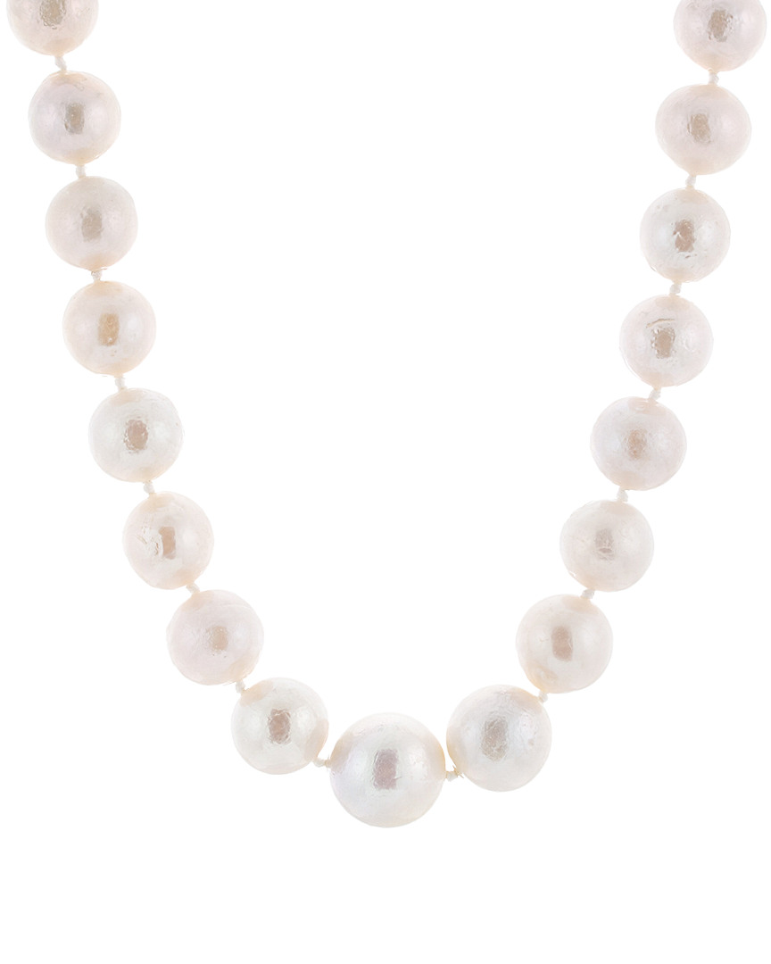 Splendid Pearls Silver 12-15mm Freshwater Pearl Necklace