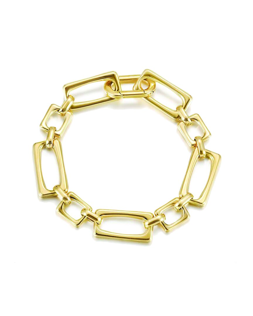 Jane Basch Plated Big Link Bracelet